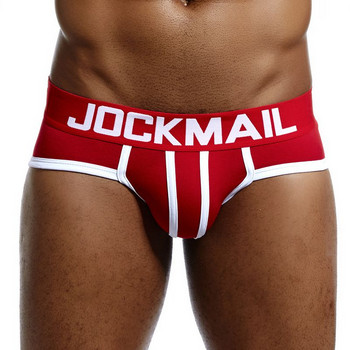 JOCKMAIL Brand Mens Underwear Briefs Cotton Sexy Double pipePouch calzoncillos hombre slip  Sleepwear мъжки бикини