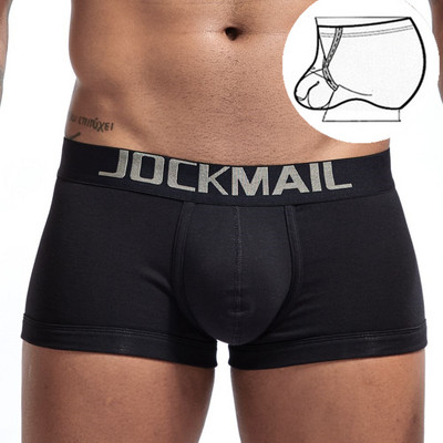 JOCKMAIL ανδρικά εσώρουχα Ανδρικά μποξερ Σέξι βαμβακερά Cuecas Boxers U κυρτό δαχτυλίδι πουγκί Εσώρουχα Αντρικό σώβρακο αγοριού slip