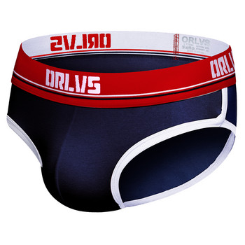 ORLVS Мъжки секси слипове Бельо Jockstrap Pouch Cuecas Мъжки памучни бикини Прашки Мрежести гащи Slip Homme Srting