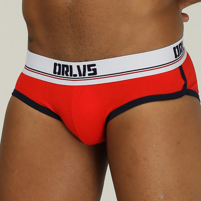 ORLVS Slip sexy pentru bărbați Lenjerie de corp Jockstrap Geanta Cuecas Bărbați Chiloți din bumbac Tanga Chiloți din plasă Slip Homme Srting