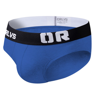 ORLVS Slip sexy pentru bărbați Lenjerie de corp Jockstrap Geanta Cuecas Bărbați Chiloți din bumbac Tanga Chiloți din plasă Slip Homme Srting