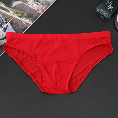 Ανδρικά εσώρουχα Πολλαπλών χρωμάτων που στεγνώνουν γρήγορα δροσερά παντελόνια Σέξι διάφανο λεπτό πάγο Μεταξένιο ανδρικό σλιπ 10 χρωμάτων Μέγεθος M-4XL Ανδρικό εσώρουχο