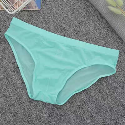 Ανδρικά εσώρουχα Πολλαπλών χρωμάτων που στεγνώνουν γρήγορα δροσερά παντελόνια Σέξι διάφανο λεπτό πάγο Μεταξένιο ανδρικό σλιπ 10 χρωμάτων Μέγεθος M-4XL Ανδρικό εσώρουχο