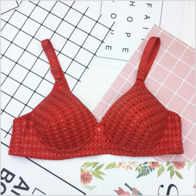 Sutien din bumbac cu imprimare cu puncte sexy pentru femei