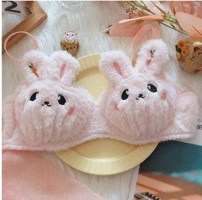 Κορίτσια βελούδινο στηθόδεσμο lolita Ιαπωνικό χαριτωμένο, χωρίς ατσάλι, κοστούμι σουτιέν, άνετο και ζεστό εσώρουχο σουτιέν κοριτσιού Kawaii μεγάλο