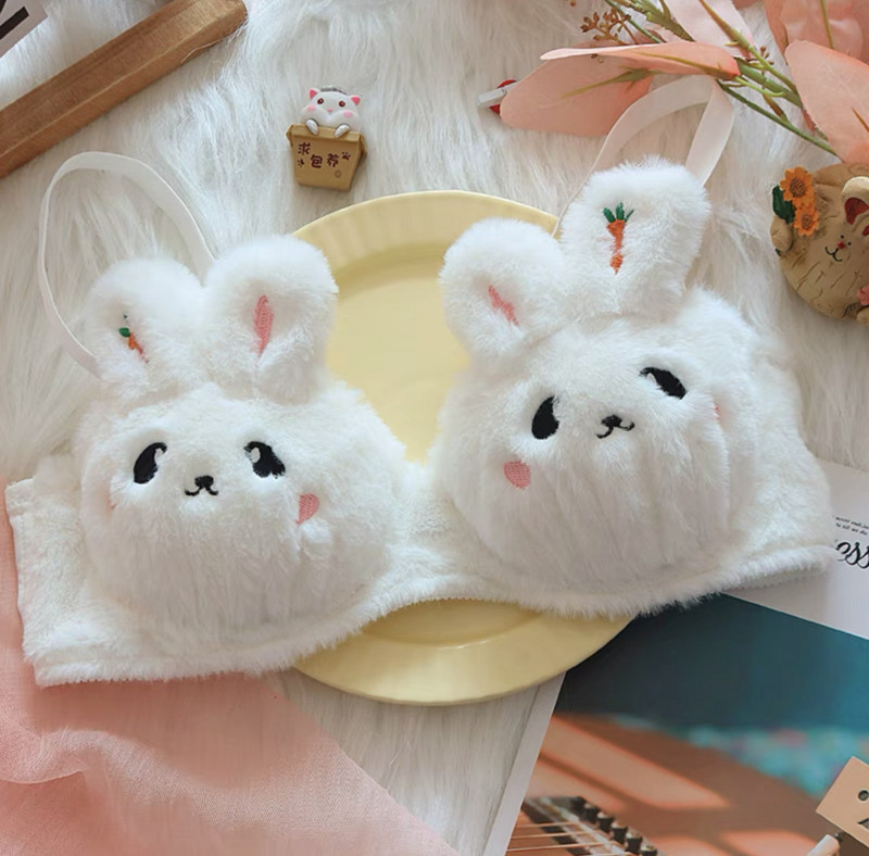 Κορίτσια βελούδινο στηθόδεσμο lolita Ιαπωνικό χαριτωμένο, χωρίς ατσάλι, κοστούμι σουτιέν, άνετο και ζεστό εσώρουχο σουτιέν κοριτσιού Kawaii μεγάλο