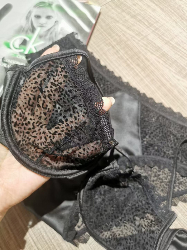 Wriufred Set de lenjerie cu imprimeu de leopard flocat, tentație de perspectivă sexy, set de sutien ultra-subțire, set de lenjerie intimă pentru femei