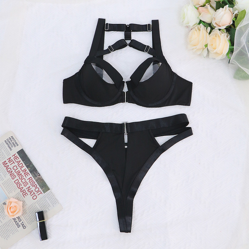 Ellolace seksikas lahtine pesu Halloweeni lõikav aluspesu päitsed rinnahoidja stringid tsenseerimata 2-osalised intiimsed naise sensuaalsed eksootilised komplektid