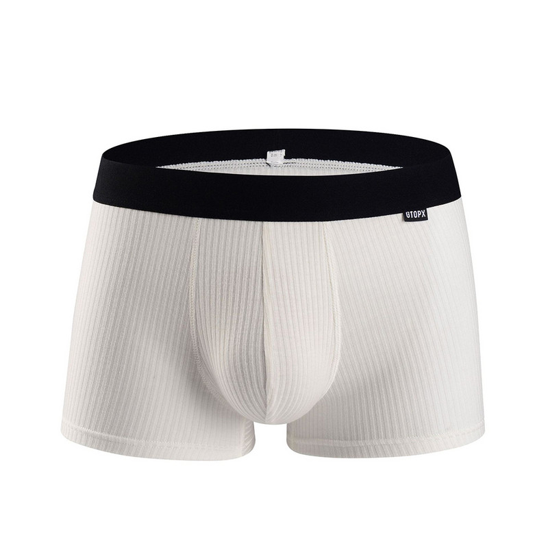 Boxer Muško donje rublje Modal Soft Trunks U-Pouch gaćice Male Pure Muške gaćice Kratke hlače na pruge Donje rublje Boxee kratke hlače prozračne