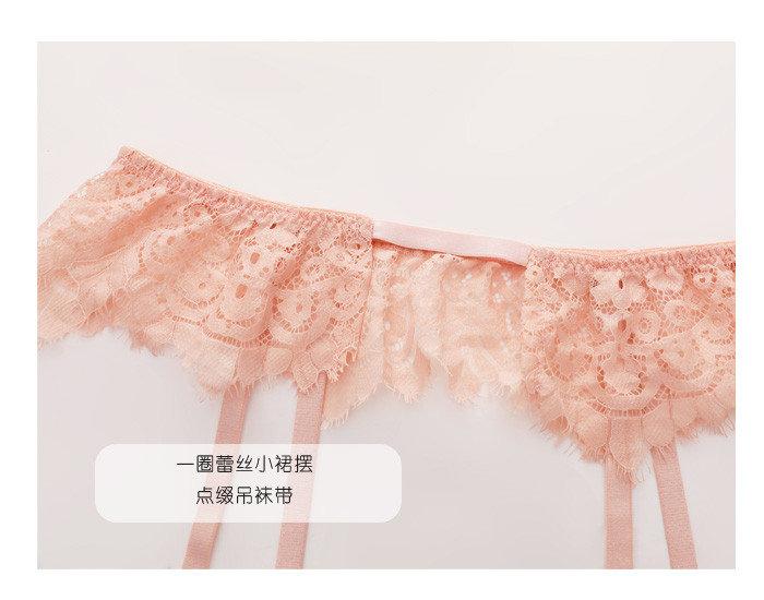 Marginea din dantela lenjerie subțire transparentă ultra-subțire sutien cu inel de oțel pentru femei lenjerie de corp chiloți tanga respirabil Set bralette din 3 piese