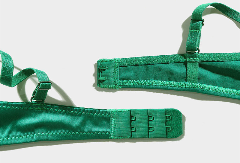 Lenjerie de corp nou model de carte sexy din plasă de lenjerie din dantelă cu set de pantaloni femei bralette cu inel de oțel adunați set sutien respirabil