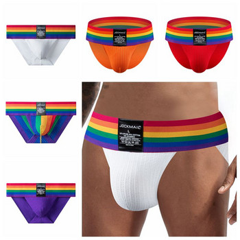 JOCKMAIL Секси мъжко бельо Мъжки бикини слипове Cueca Tanga Hombre долни гащи  Panties Calzoncillos Slip Wide Waistband