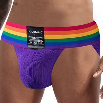 JOCKMAIL Секси мъжко бельо Мъжки бикини слипове Cueca Tanga Hombre долни гащи  Panties Calzoncillos Slip Wide Waistband