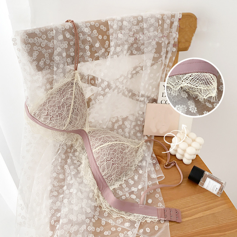 Γυναικεία σέξι χωρίς ατσάλι σύρμα δαχτυλίδι δωρεάν σουτιέν Lash Lash Floral σλιπ Εσώρουχα Τρίγωνο Κύπελλο Εσώρουχα για νεαρά κορίτσια