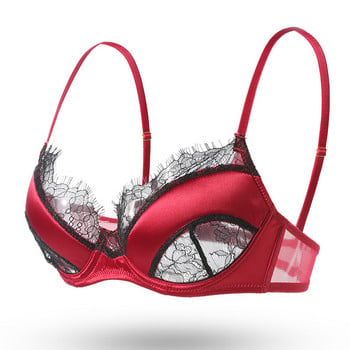 CINOON Sexy Eyelash Lace Brassiere Дамско бельо Сутиен с френска бродерия Push Up Brassiere Дамско бельо Сутиен и гащи