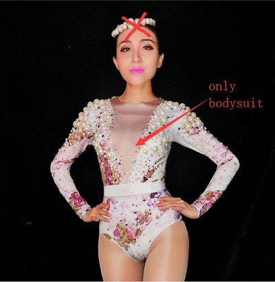 Club de noapte, bar, petrecere, costum de scenă, sexy, elastic, strălucitor, cu diamante, perle, ținută de performanță pentru sărbătoarea de aniversare