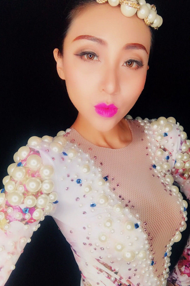 Club de noapte, bar, petrecere, costum de scenă, sexy, elastic, strălucitor, cu diamante, perle, ținută de performanță pentru sărbătoarea de aniversare