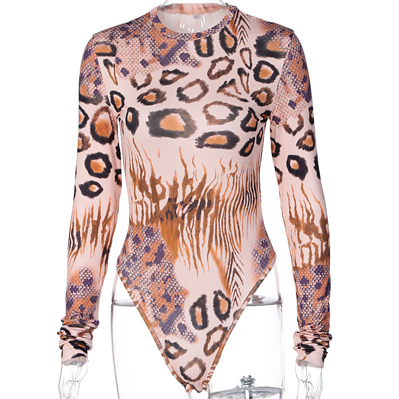BKLD sieviešu ķermeņa tērpi 2020. gada rudenī, jauni, garām piedurknēm, apdrukāti bodiji Bodycon, seksīgi kluba tērpi, sieviešu kombinezons