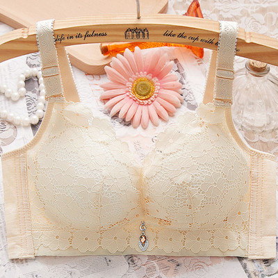 Femeile de lenjerie de corp adună sânii mici, ridică, îngroșează sânii, ajustează sutienul anti-lăsare, sutien cu broderie sexy, frumos