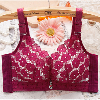 Femeile de lenjerie de corp adună sânii mici, ridică, îngroșează sânii, ajustează sutienul anti-lăsare, sutien cu broderie sexy, frumos