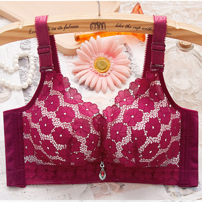 Femeile de lenjerie de corp adună sânii mici, ridică, îngroșează sânii, ajustează sutienul anti-lăsare, sutien cu broderie sexy, frumos