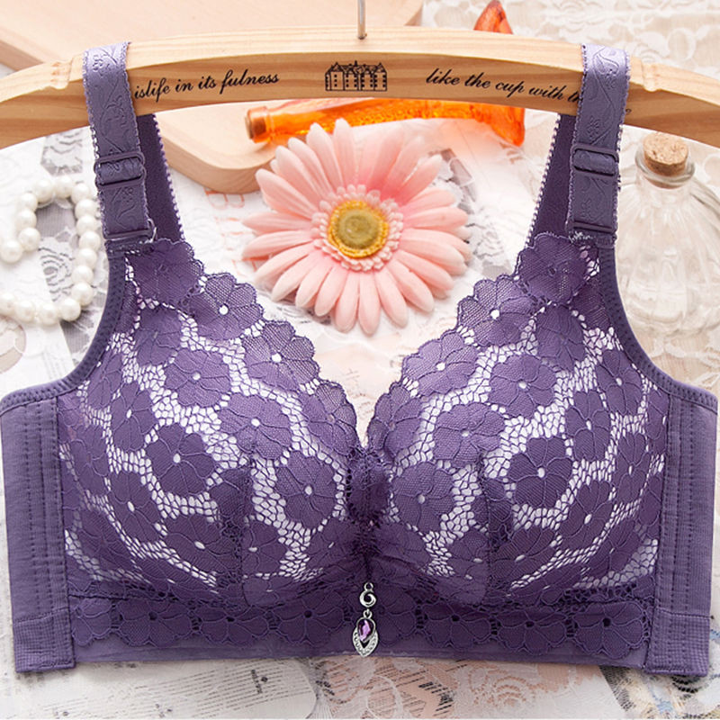 Femeile de lenjerie de corp adună sânii mici, ridică, îngroșează sânii, ajustează sutienul anti-lăsare, sutien cu broderie sexy, frumos