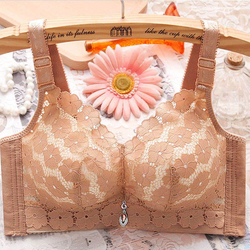 Femeile de lenjerie de corp adună sânii mici, ridică, îngroșează sânii, ajustează sutienul anti-lăsare, sutien cu broderie sexy, frumos