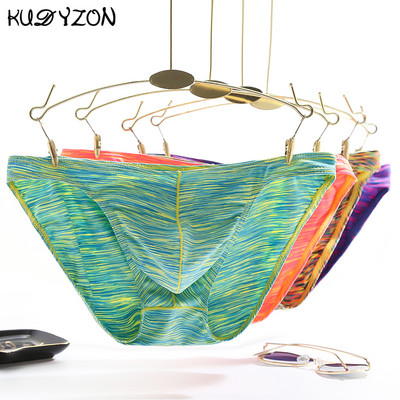 KUDYZON Sexy Vīriešu Apakšveļa Kokvilnas Vīriešu Biksītes Apakšbikses Vīriešu Biksītes Cuecas Calzoncillos U Maciņš Vīriešu Bikini Biksītes