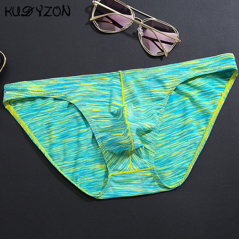 KUDYZON Lenjerie sexy pentru bărbați, bumbac, slip pentru bărbați, chiloți, talie joasă, pentru bărbați, cuecas, calzoncillos, husă în U, slip de bikini