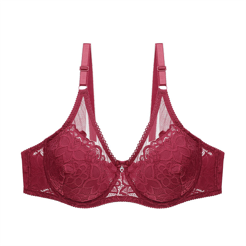DKERT női szexi csipke melltartók Push Up Átlátszó Bralette fehérnemű melltartó, légáteresztő melltartó