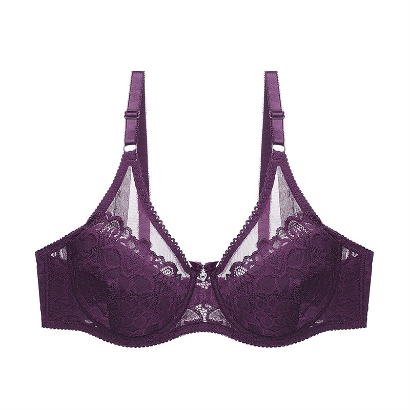 DKERT női szexi csipke melltartók Push Up Átlátszó Bralette fehérnemű melltartó, légáteresztő melltartó