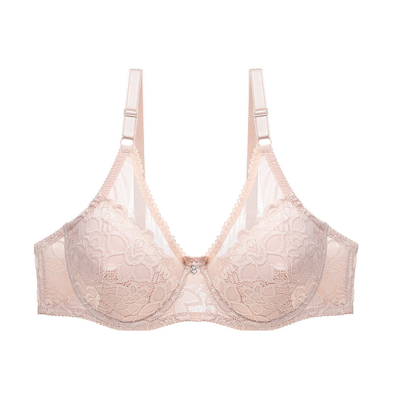 DKERT női szexi csipke melltartók Push Up Átlátszó Bralette fehérnemű melltartó, légáteresztő melltartó