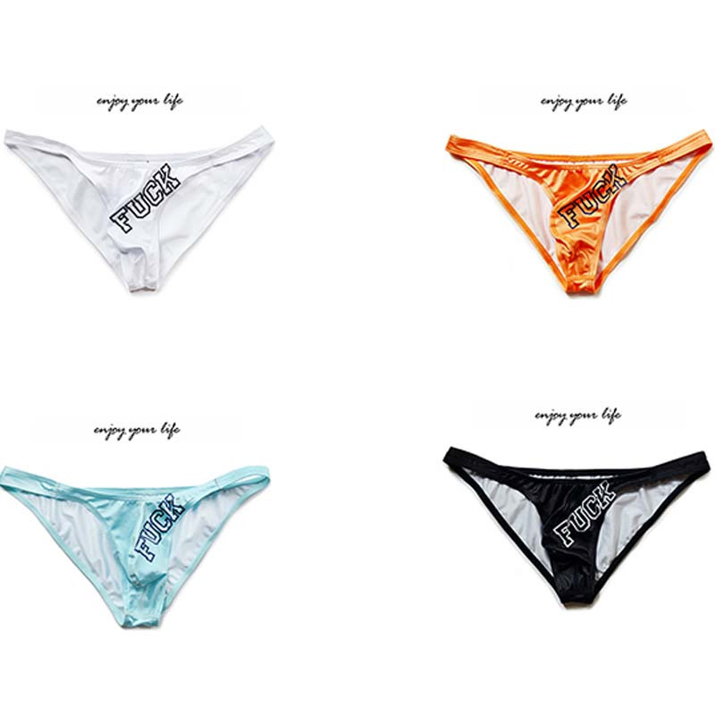 Meeste aluspesu madala vöökohaga seksikad trendikirjad mood väikesed püksikud noorte hingavad liibuvad meeste püksikud U kumer