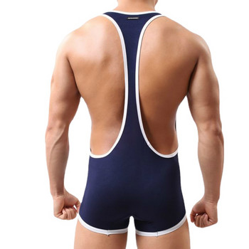 Ανδρικά εσώρουχα Modal Εσώρουχα Σέξι Jumpsuit Leotard Bodysuit Wrestling Singlet Bugle Pouch Bodybuilding Sportswear Sleepwear