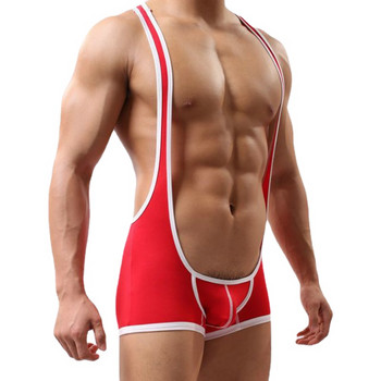 Ανδρικά εσώρουχα Modal Εσώρουχα Σέξι Jumpsuit Leotard Bodysuit Wrestling Singlet Bugle Pouch Bodybuilding Sportswear Sleepwear