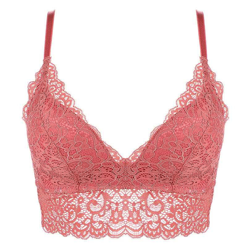 Ευρωπαϊκό και Αμερικάνικο στυλ τρίγωνο κύπελλο δαντέλα σέξι εσώρουχο σουτιέν λεπτό εσώρουχο χωρίς εσώρουχο μαζεμένο μέσα άνετα