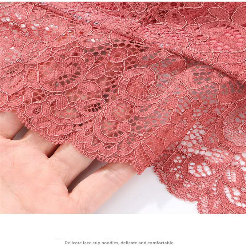 Ευρωπαϊκό και Αμερικάνικο στυλ τρίγωνο κύπελλο δαντέλα σέξι εσώρουχο σουτιέν λεπτό εσώρουχο χωρίς εσώρουχο μαζεμένο μέσα άνετα