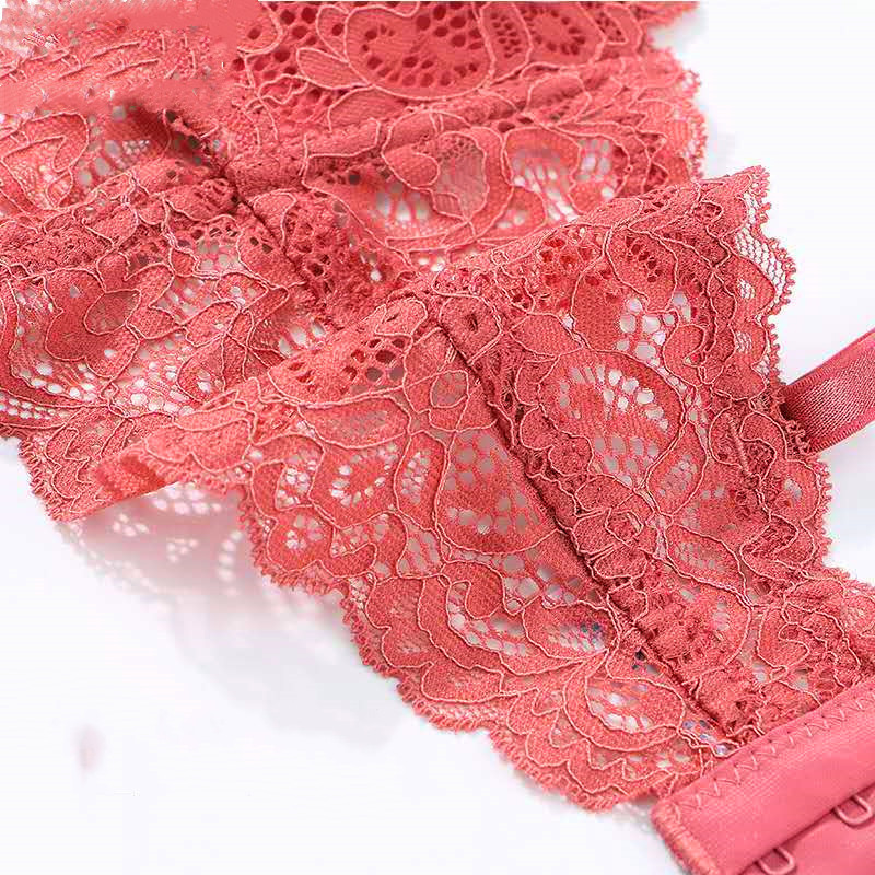 Ευρωπαϊκό και Αμερικάνικο στυλ τρίγωνο κύπελλο δαντέλα σέξι εσώρουχο σουτιέν λεπτό εσώρουχο χωρίς εσώρουχο μαζεμένο μέσα άνετα