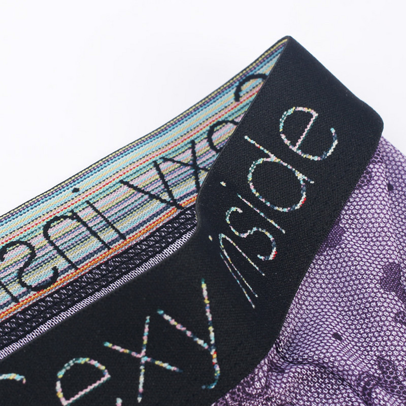 Ανδρικά σορτς μπόξερ φαίνονται βρεγμένα See Through Man Σέξι U κυρτά εσώρουχα Καλοκαιρινό εσώρουχα που στεγνώνουν γρήγορα Διχτυωτό πάτο ύπνου από μετάξι πάγου