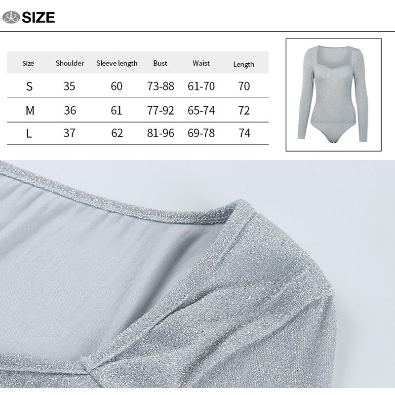 Φθινοπωρινό κορμάκι με μακρυμάνικο λαιμόκοψη γκρι σέξι 2019 Νέα γυναικεία φόρμα παιχνιδιών Μασίφ ελαστική μόδα Clubwear μονόχρωμα ρόμπα