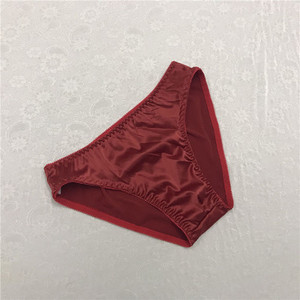 Slip pentru bărbați, lucios, neted, lenjerie de corp, din mătase sintetică, de culoare solidă, pentru bărbați, lenjerie de corp sexy, lenjerie de corp