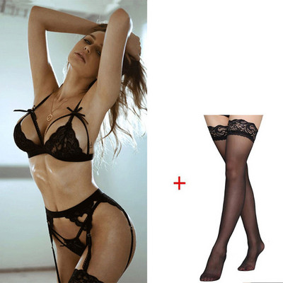 Σέξι δαντέλα σουτιέν και σετ εσώρουχα γυναικεία σέξι κούκλα φόρεμα ερωτικά εσώρουχα σύρμα χωρίς σουτιέν & σύνολα
