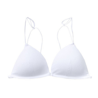Prantsuse seksikas rinnahoidja ilma traadita komplekt kolmnurkne kuppelrinnahoidja nähtamatu õhuke õlarihm linasest padjandist naiste aluspesu