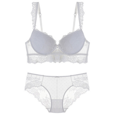 Νέο σετ γυναικείων εσωρούχων Σέξι Push-up Δαντελένιο σουτιέν και Σετ εσώρουχα Άνετα Σουτιέν Νεανικό Σουτιέν Ρυθμιζόμενο Βαθύ V Γυναικεία Εσώρουχα