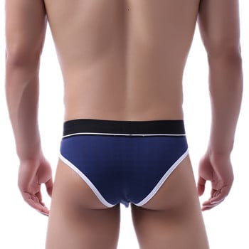 Дишащо мрежесто мъжко бельо Мъжки слипове Гащи U Pouch Ropa Interior Hombre Sexy Man Underwear Solid Cuecas Masculinas