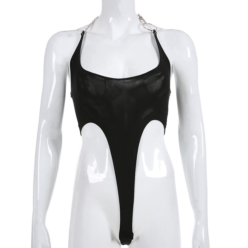 2019 Moda Sexy Body de vară Femei Alb Negru Salopetă Femeie Salopetă de vară Skinny Îmbrăcăminte de lucru