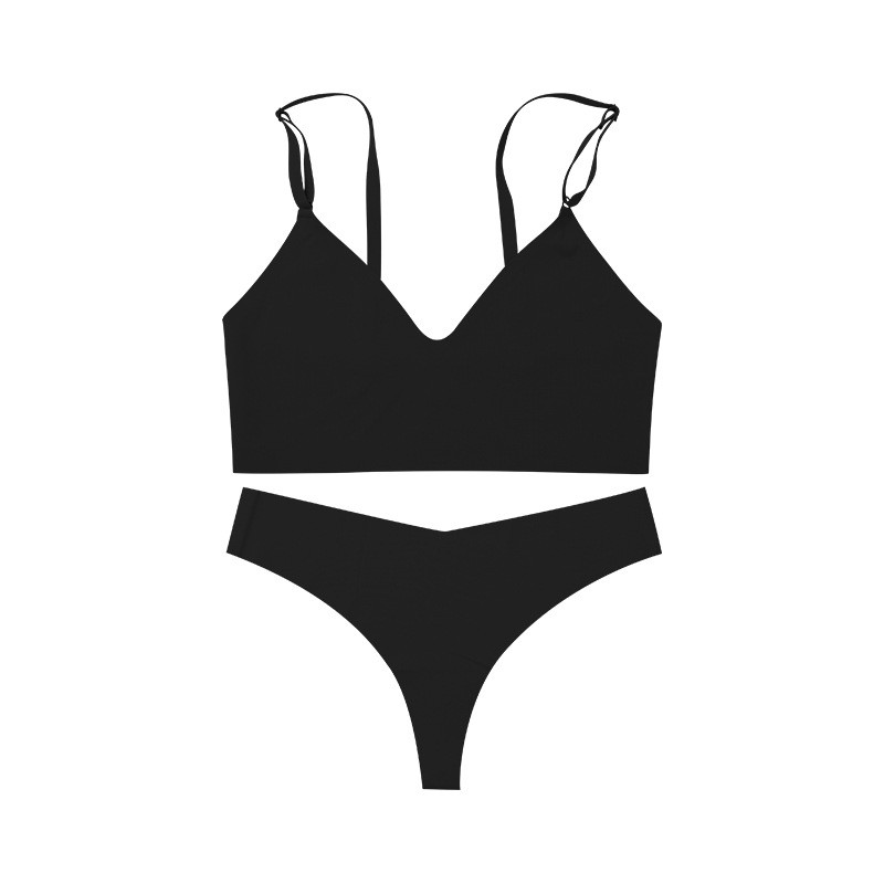 DM Seamless σετ γυναικείων εσωρούχων Σέξι εσώρουχα Tanks Top+ Brazilian pantys Fitness Active Sports Push Up Girl Brassiere σετ