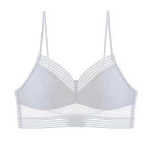 Žensko donje rublje čiste boje s prstenom bez čelika Nevidljivi čipkasti grudnjak Bežični grudnjak bez leđa