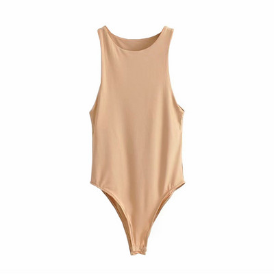 Romper Body naistele Seksikad soliidsed bodid Uus suvine naiste kombinesoon, varrukateta mängukostüüm