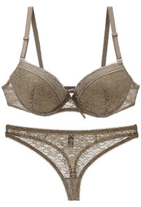 DaiNaFang Brand Luxury Γαλλικά σέξι χρυσά δαντελένια σετ για γυναικεία εσώρουχα Push Up Γυναικεία στρινγκ εσώρουχα ABC Cup